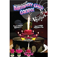 SPINNING MUSICAL BIRTHDAY CAKE CANDLE